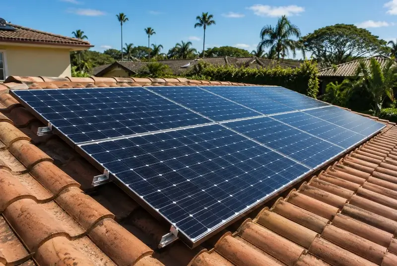 Installation de panneaux solaires à Moutiers